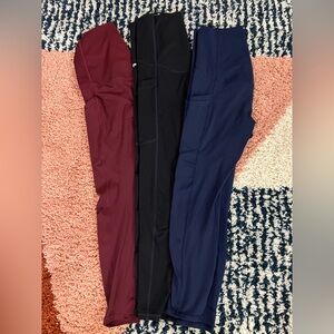 Fabletics Pure Luxe High Waist Maternity Leggings- Set of Three!